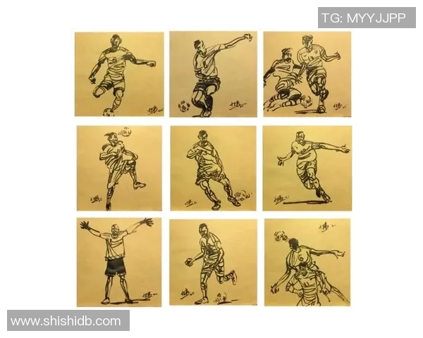足球明星的色彩速写图纸展现球场魅力与运动精神的完美结合
